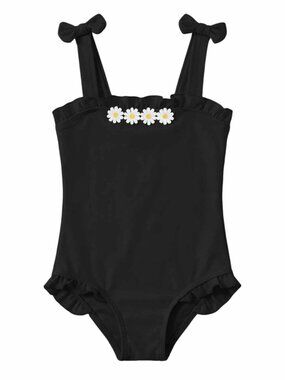 Baby Girl One Piece Swimsuit Kids Daisy Swimwear N7570